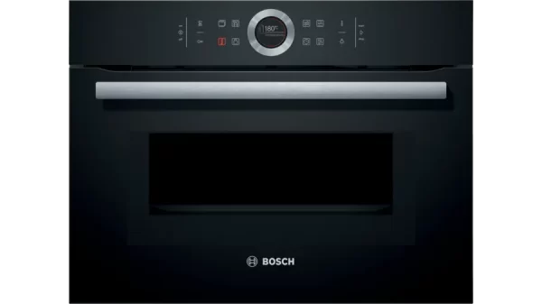 Series 8 Built-in compact oven with microwave function 60 x 45 cm Black