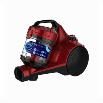 Von VAVC-16DMR Dry Bagless Vacuum Cleaner, 1.6L – Red